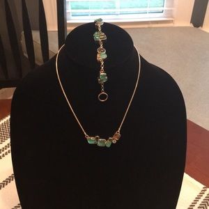 Handmade necklace and bracelet.